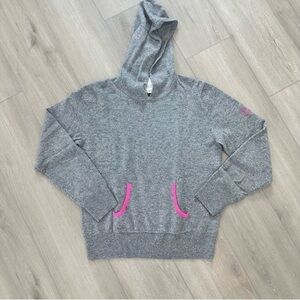Corle + hand x centre pointe Nantucket Cashmere sweater grey pink small